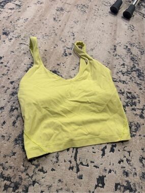 lululemon athletica Lemon Yellow Sports Bra Tank